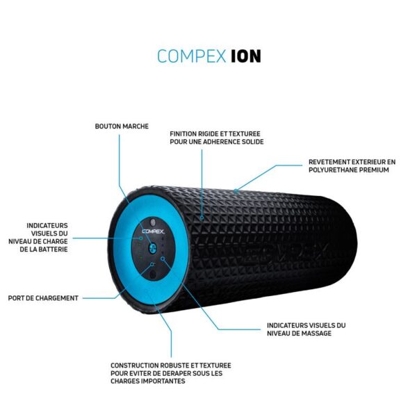 Rouleau de Massage Vibrant COMPEX ION – Image 2