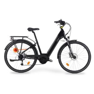 Vélo de ville électrique mixte Feu Vert E-Roll 94 taille 45 Pneus 28"