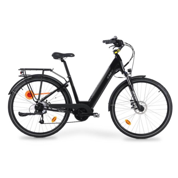Vélo de ville électrique mixte Feu Vert E-Roll 94 taille 45 Pneus 28"